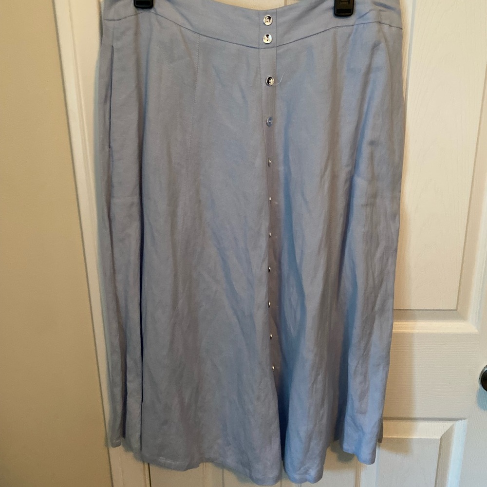 Grace Elements Sky Blue A-Line Skirt